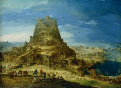 La costruzione della Torre di Babele da Hendrick van Cleve